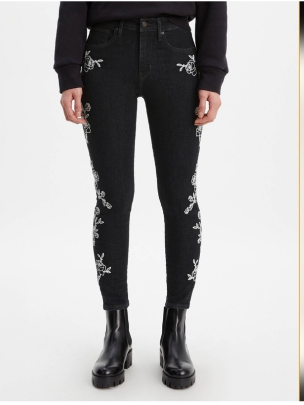 Levi's embroidered jeans
